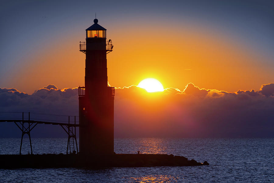 Heavenly sunrise by the lighthouse Photograph by James Brey - Fine Art ...