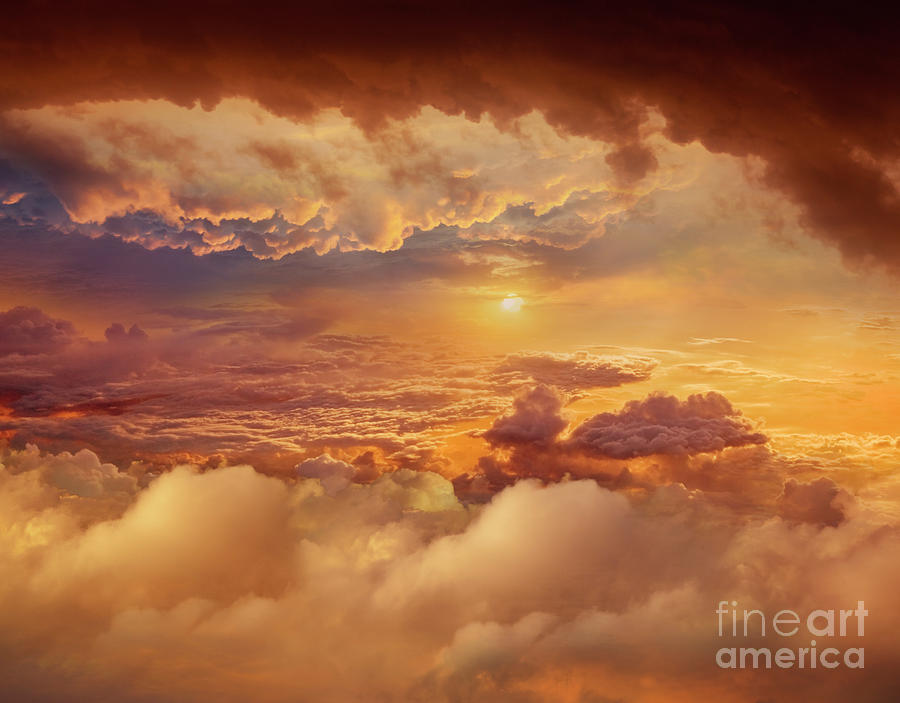 Sunset Photograph - Heavenly sunset by John Lund