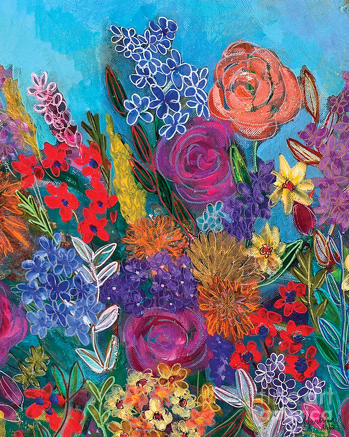 Inspirational Painting - Heavens Garden 1 by Martina Schmidt