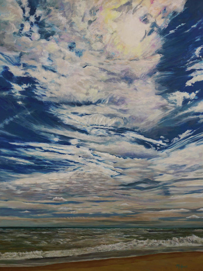 Cloudscape Painting - Heavens by Morgan Adams Cloudscape Painting - Heavens by Morgan Adams