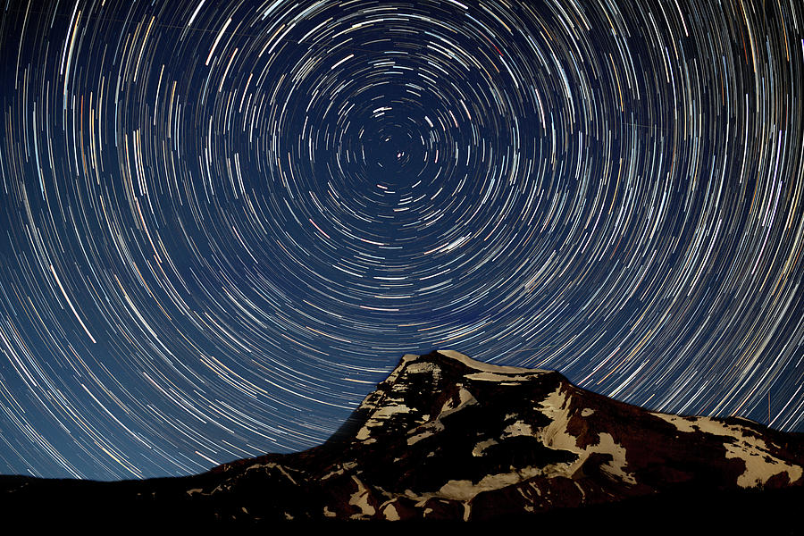 Heavens Peak and Polaris - Glacier National Park Photograph by Amazing Action Photo Video