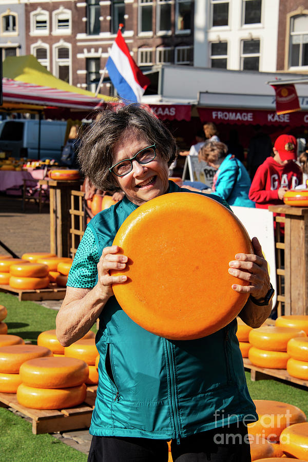 Heavy Gouda Cheese Wheel for the Lady Photograph by Bob Phillips - Fine ...