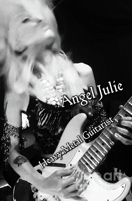 Heavy Metal Guitarist Angel Julie Photograph by Angel Julie
