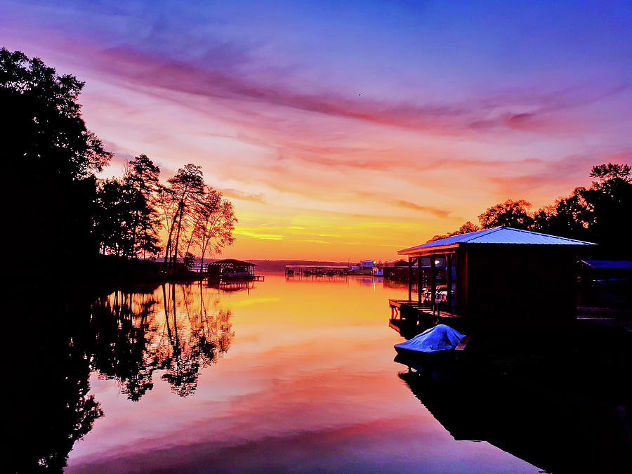 Heavy Metal Lake Sunrise Photograph by Ed Williams