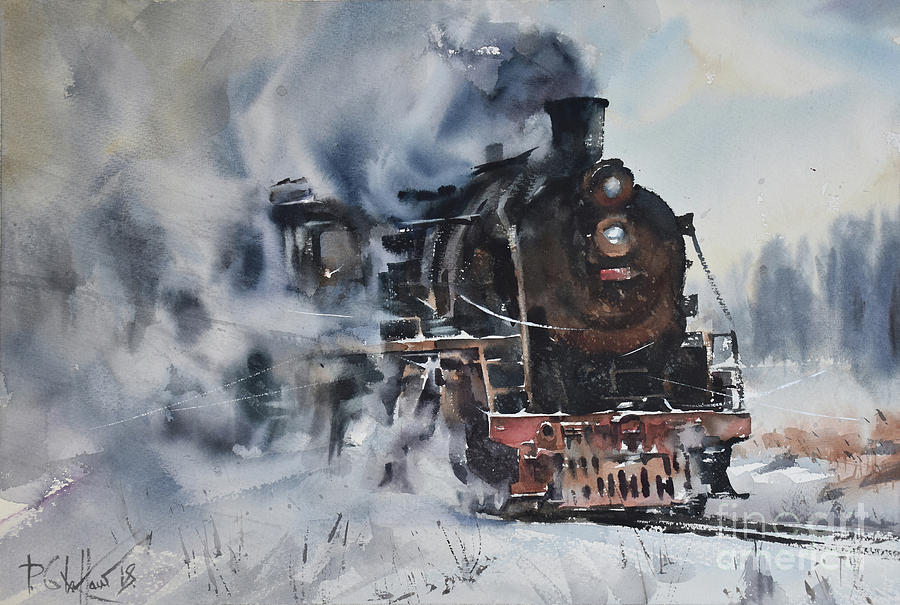 Winter Painting - Heavy Metal by Pawel Gladkow