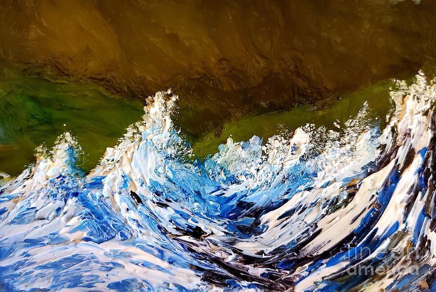 Heavy Surf Painting by Fred Wilson