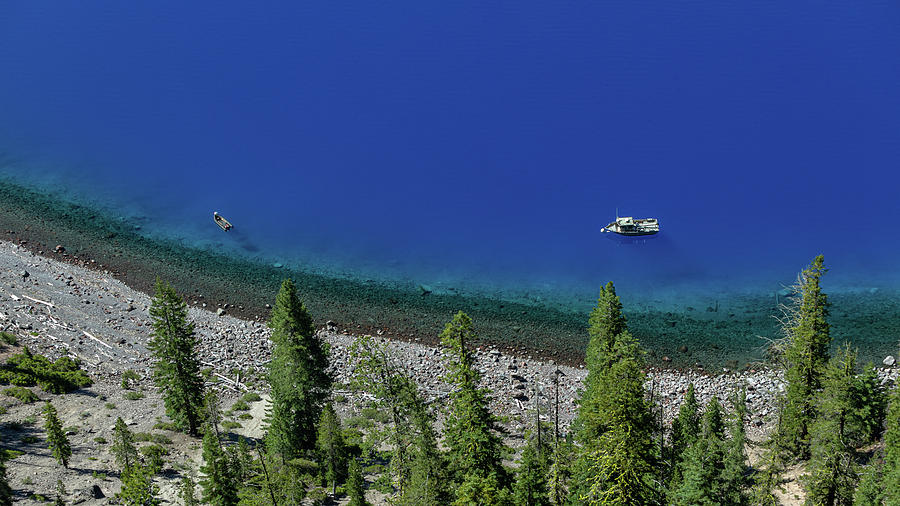 Heavy Traffic in Crater Lake Photograph by Nicholas McCabe