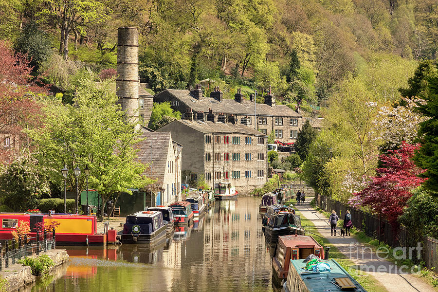 Hebden Bridge, West Yorkshire, UK, in Spring Photograph by Colin and Linda McKie