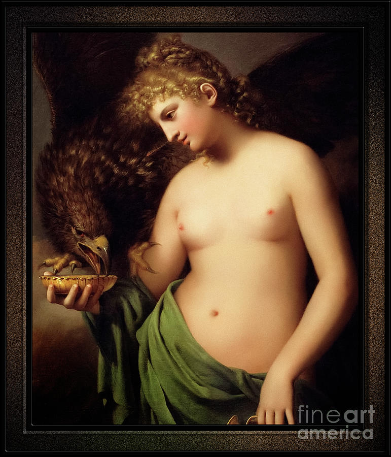 Hebe Offering Cup to Jupiter by Gaspare Landi Fine Art Old Masters Reproduction Painting by Rolando Burbon