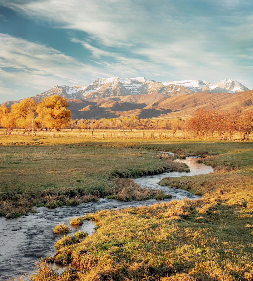 Mountain Photograph - Heber Valley Late Autumn Morning by Wasatch Light