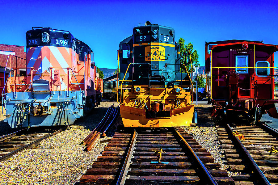 Heber Valley Trainyard Photograph by Garry Gay