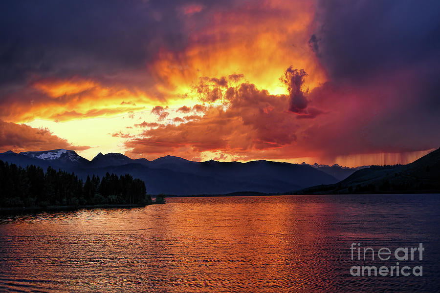 Hebgen Lake Sunset Photograph by Jemmy Archer