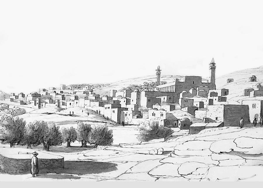 Hebron in 1835 Photograph by Munir Alawi