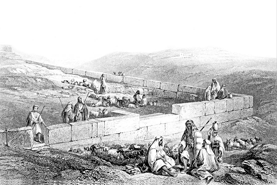 Hebron Men in 1847 Photograph by Munir Alawi