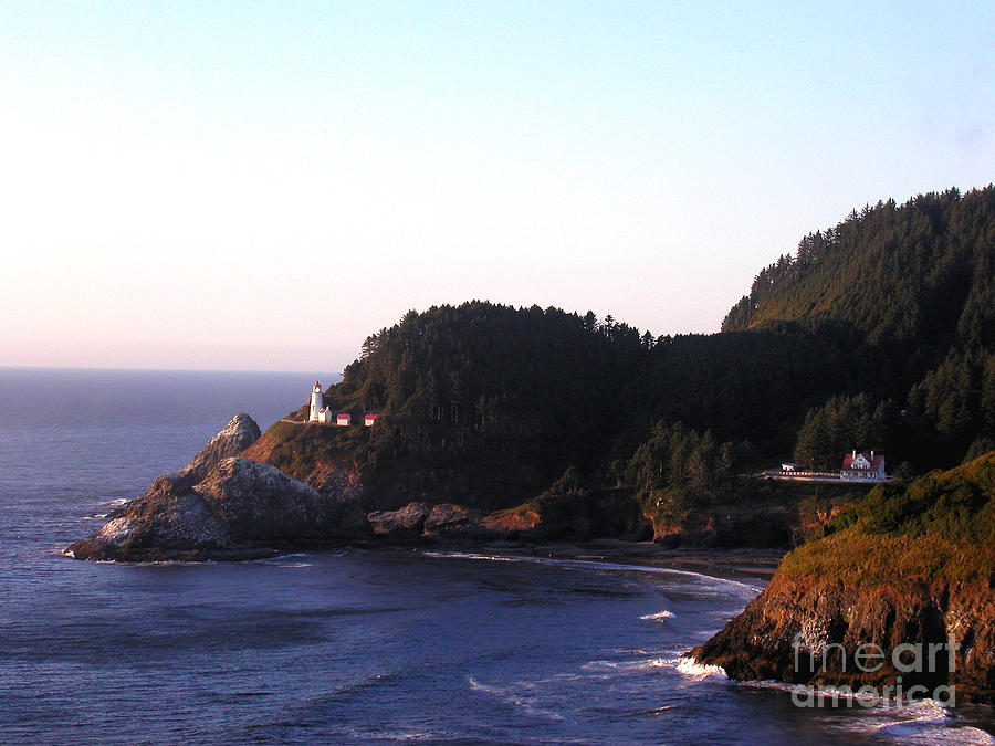 Haceta Head Lighthouse Wall Photo Print, Metal Prints, Nature Photography, Oregon Ocean Sunset Wall Art, Pacific Coast Photo discount Home Decor