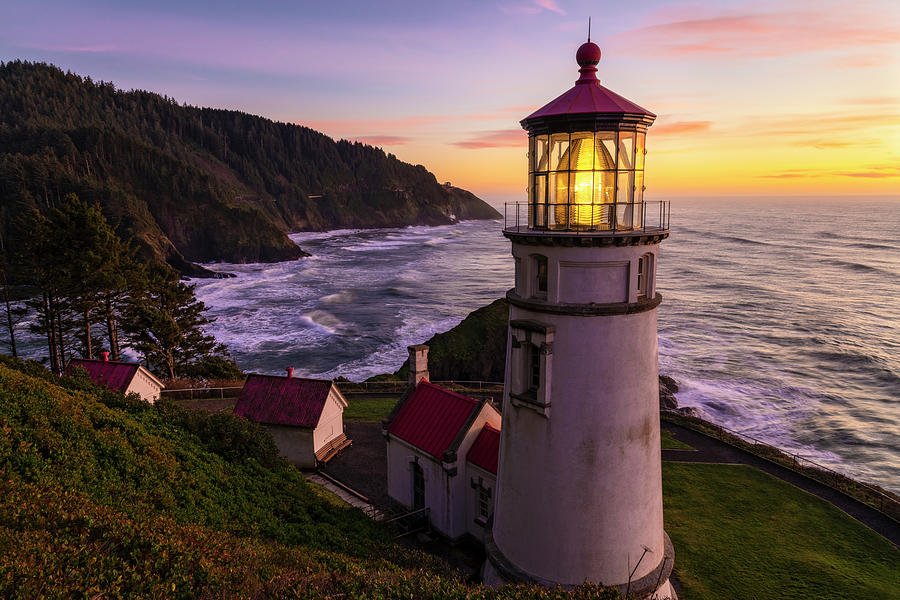 Heceta Sunset Photograph by Melanie Lawson - Fine Art America