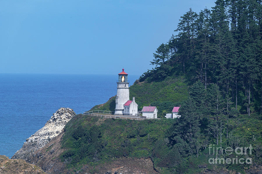 Beach Photograph - Hecta Head Lighthouse II by Louise Magno