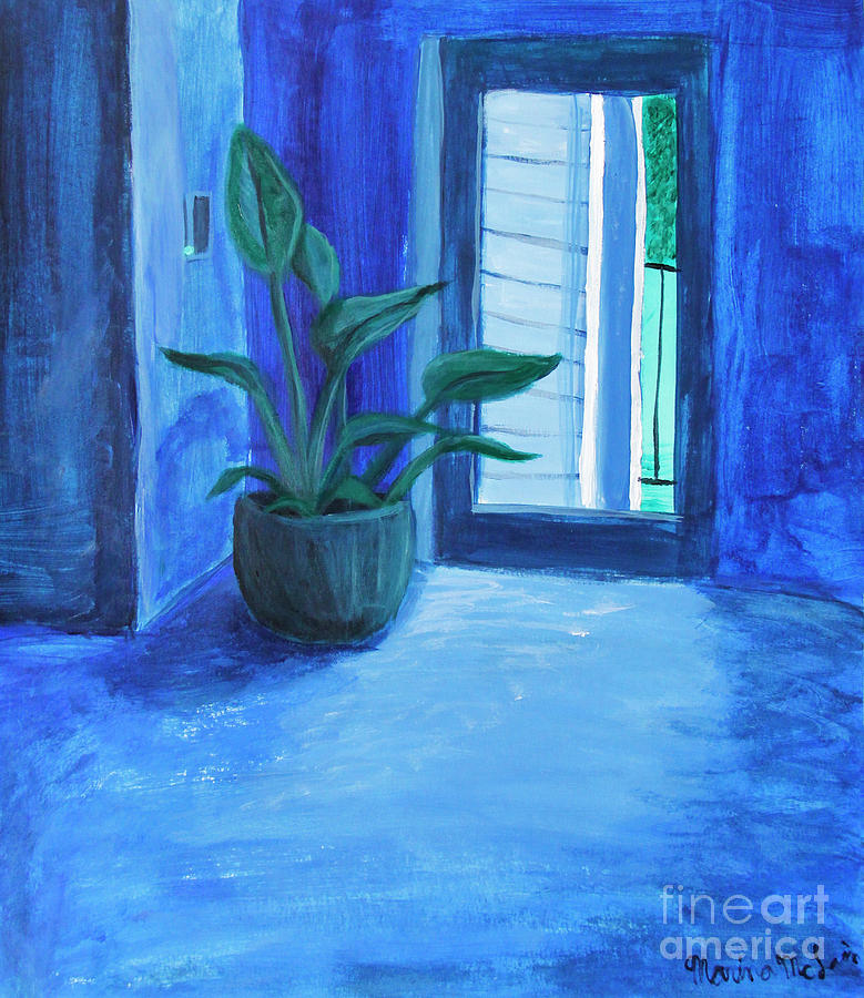 Hector In Blue Painting by Marina McLain