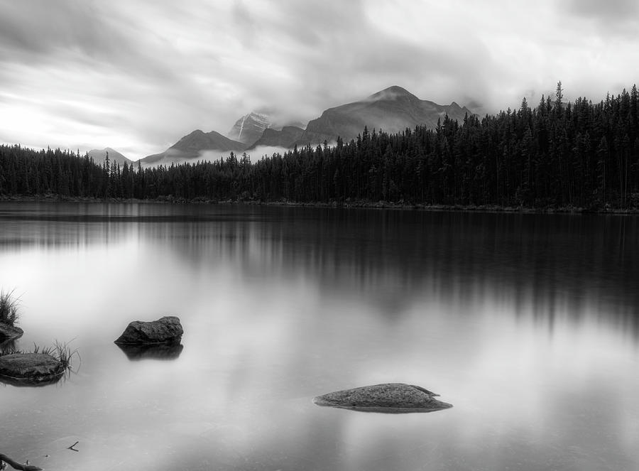 Hector Lake Long Exposure Photograph by Dan Sproul