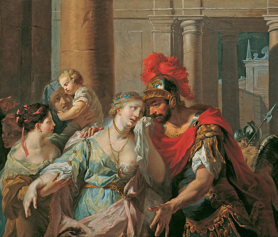 Hectors Farewell to Andromache Painting by Anton Kern