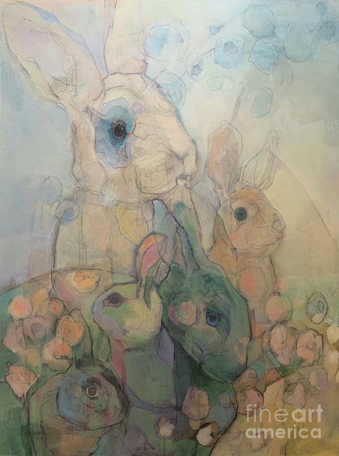Easter Painting - Hedgerow by Kimberly Santini