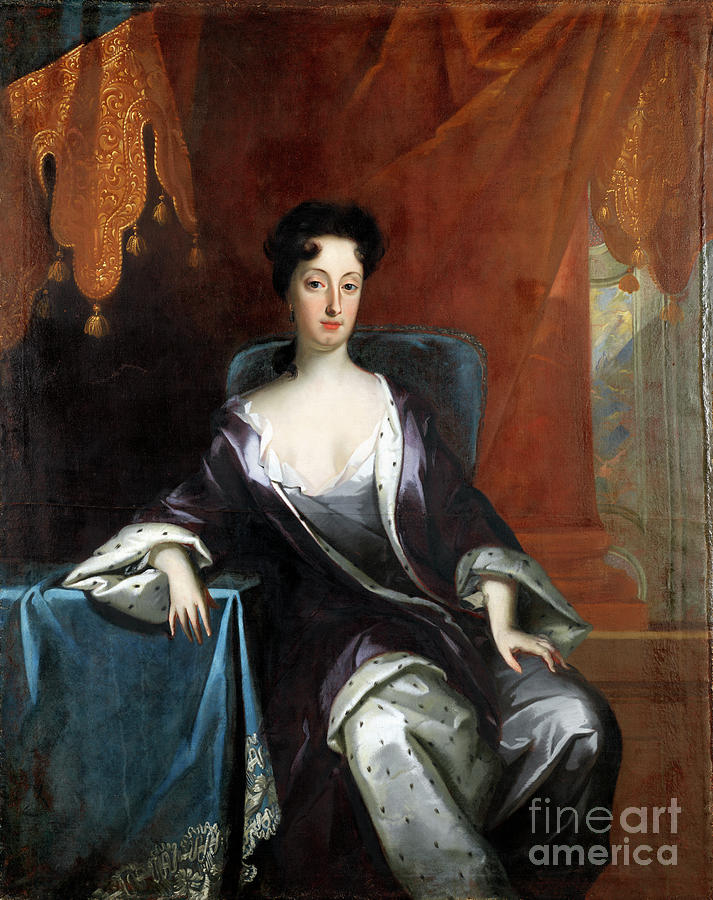 Hedvig Sophia Of Sweden Painting by David von Krafft