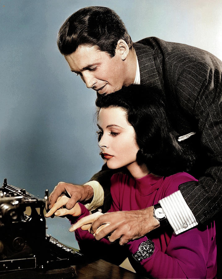 Hedy Lamarr and James Stewart Photograph by Stars on Art