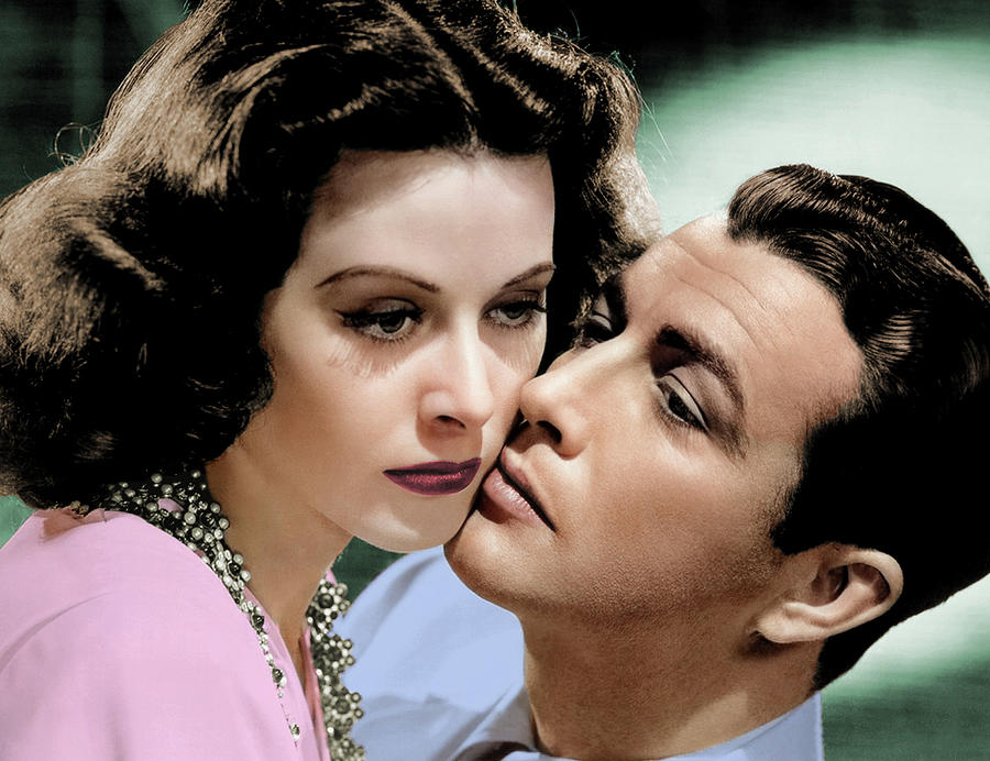 Hedy Lamarr and Robert Taylor Photograph by Movie World Posters