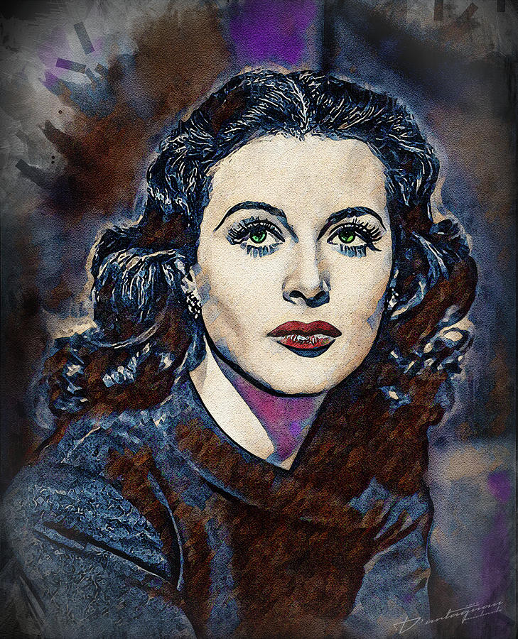 Hedy Lamarr Digital Art by D'artagnan Michaels | Pixels