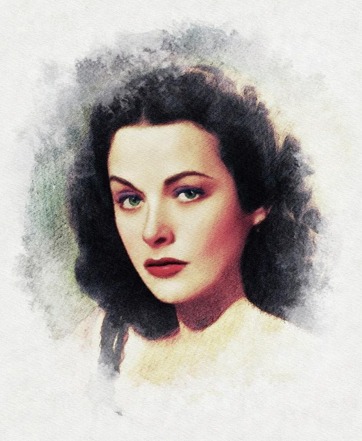 Hedy Lamarr, Movie Legend Painting by Esoterica Art Agency - Pixels