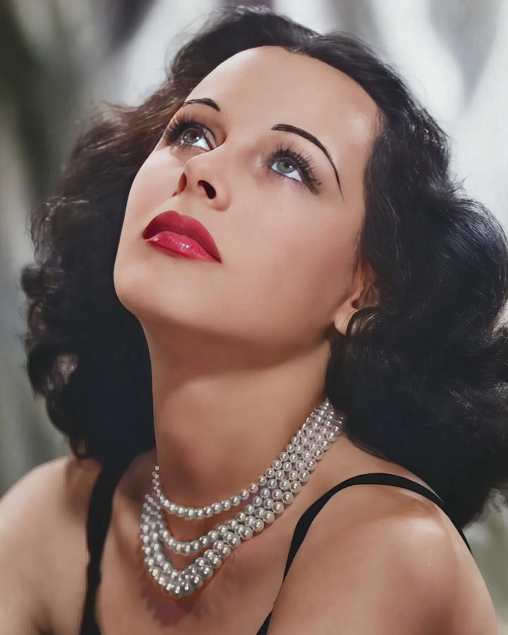 Hedy Lamarr Portrait 4 Digital Art by Chuck Staley