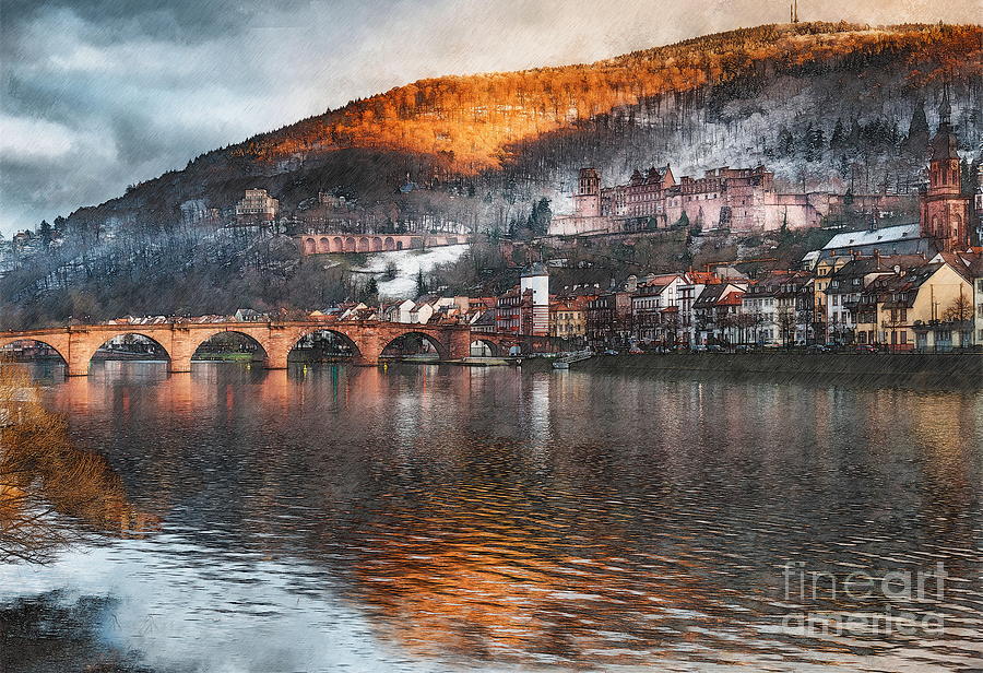 Heidelberg Digital Art by Jerzy Czyz