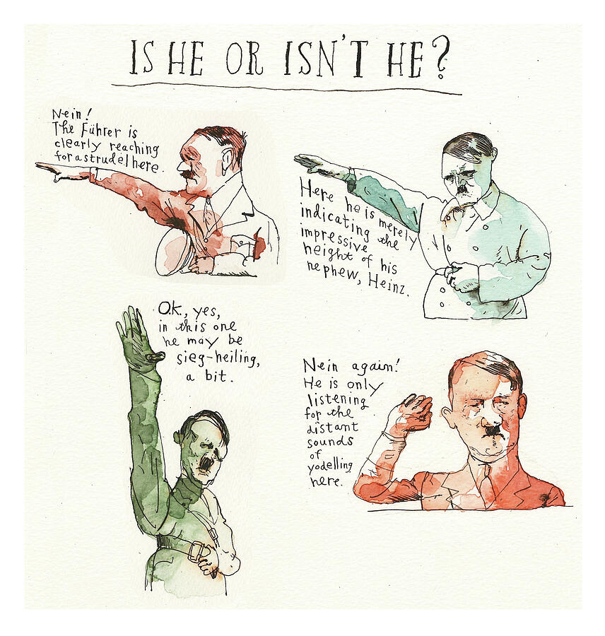Heil or no Heil? Painting by Barry Blitt Heil or no Heil? Painting by Barry Blitt