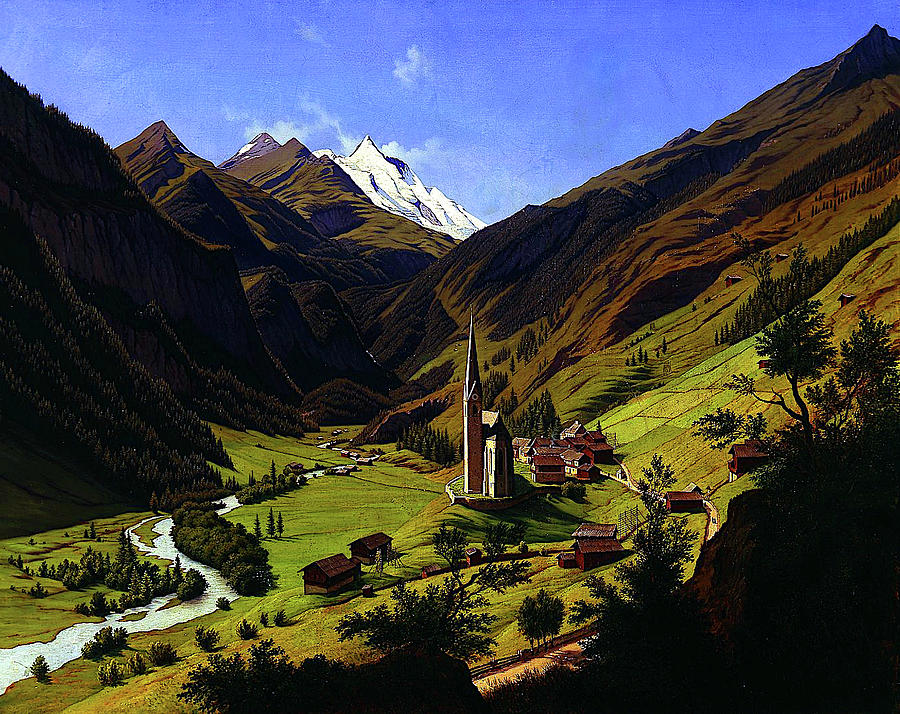 Heiligenblut Grossglockner Painting by Hubert Sattler - Fine Art America