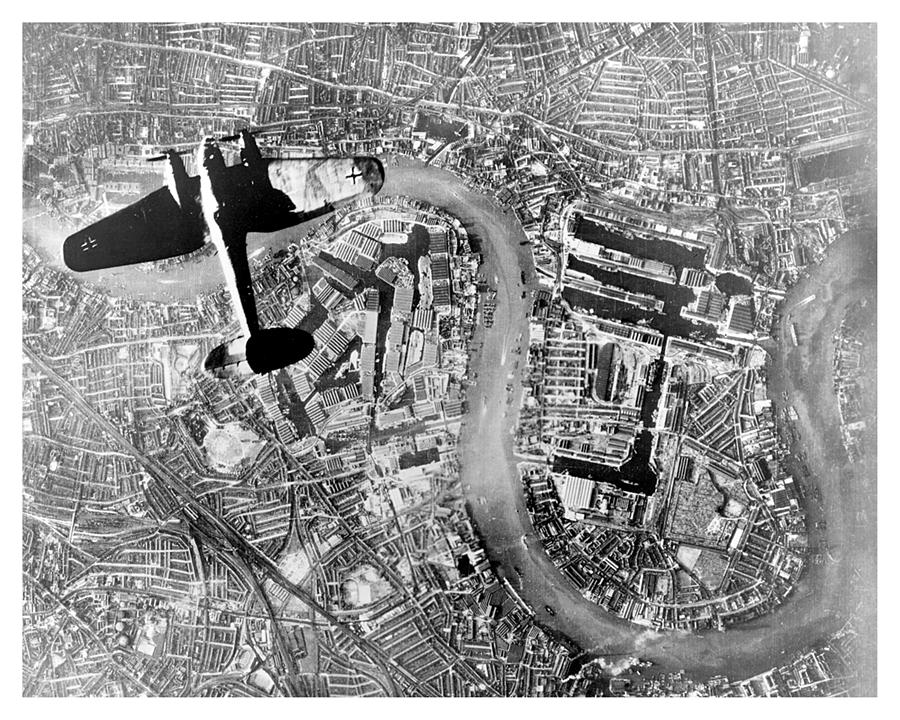 Heinkel Over Wapping Photograph by Chris Smith