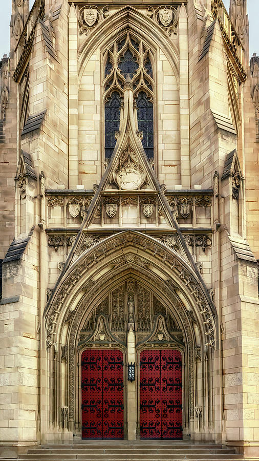 Heinz Memorial Chapel Doors - University of Pennsylvania Photograph by Susan Rissi Tregoning