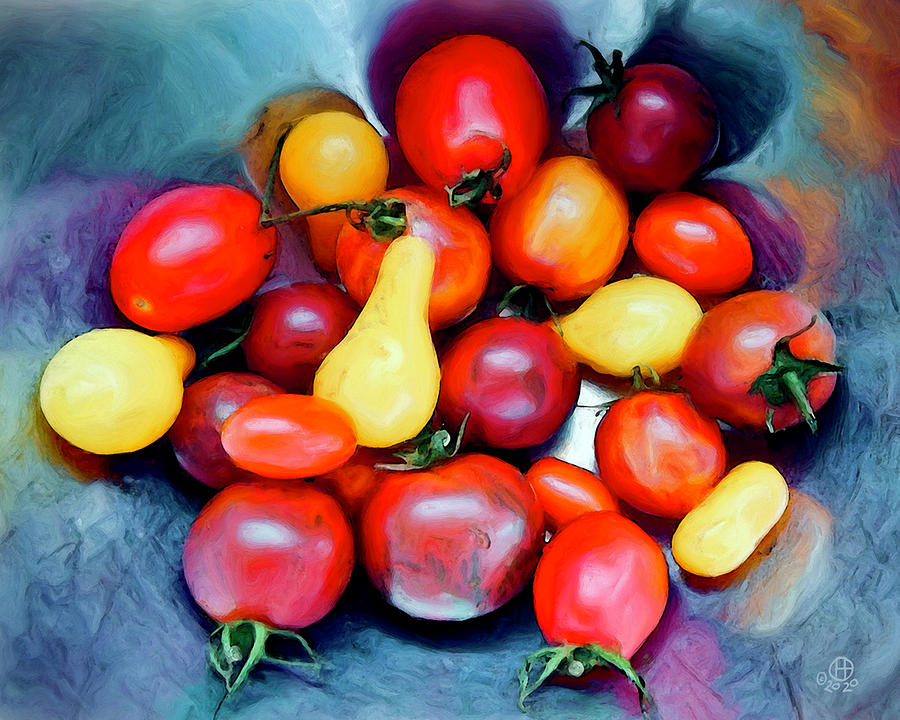 Heirloom Tomatoes Digital Art by Gary Olsen-Hasek