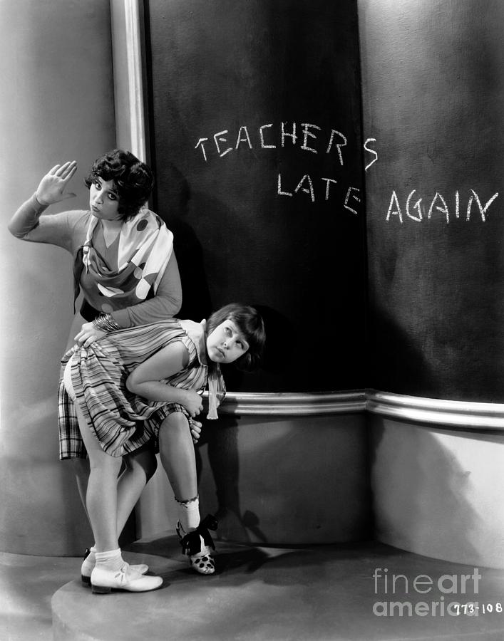 Helen Kane - School Teacher - Spanking Photograph by Bizarre Los Angeles Archive