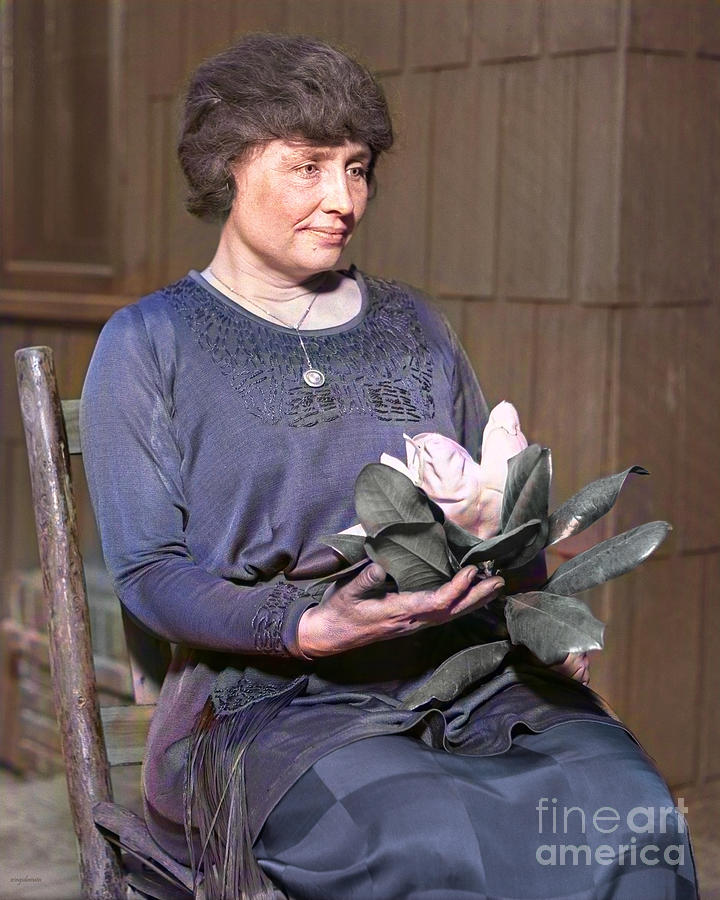Helen Keller Colorized 20210428 Photograph by Wingsdomain Art and Photography