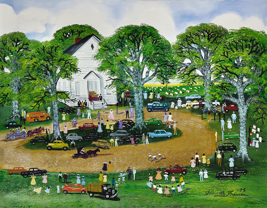 Helen LaFrance Church Fair Painting by MotionAge Designs