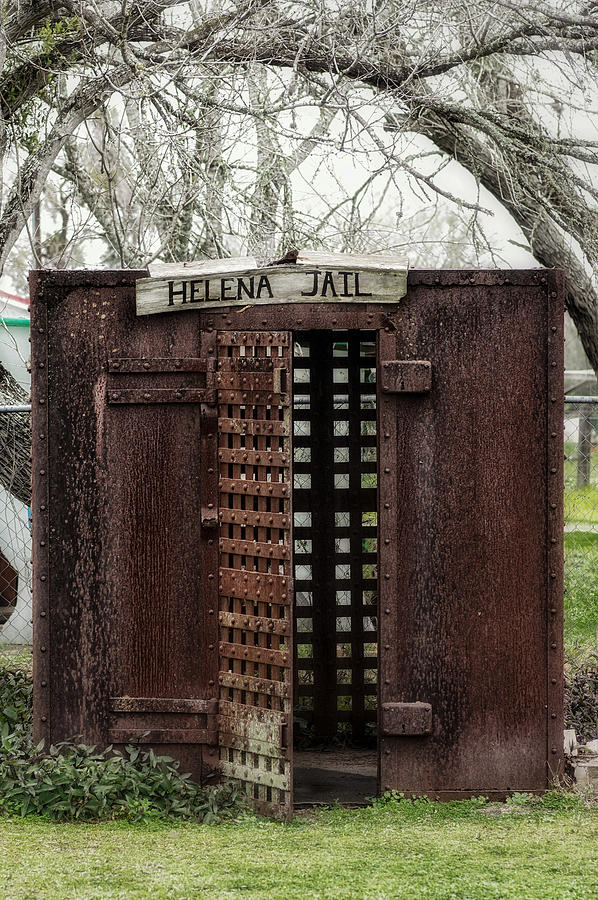 Helena jail cell in Texas Photograph by Sherri Damlo, Damlo Shots, Damlo Does, LLC