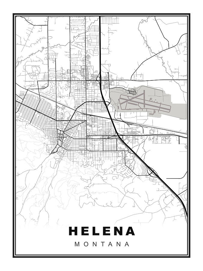 Helena Map Digital Art by Ipsita Das - Fine Art America