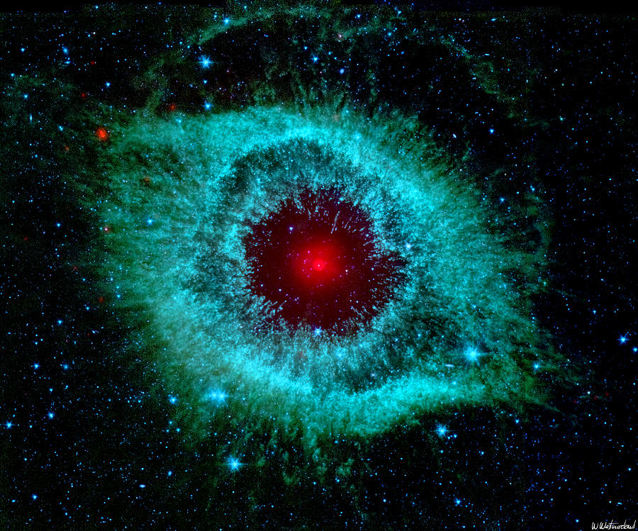 Helix Nebula Infrared Enhanced Photograph by Weston Westmoreland