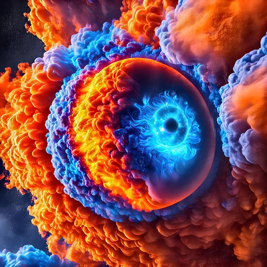 Helix Nebula The Eye Of God Digital Art By Rhomboid Joint Fine Art