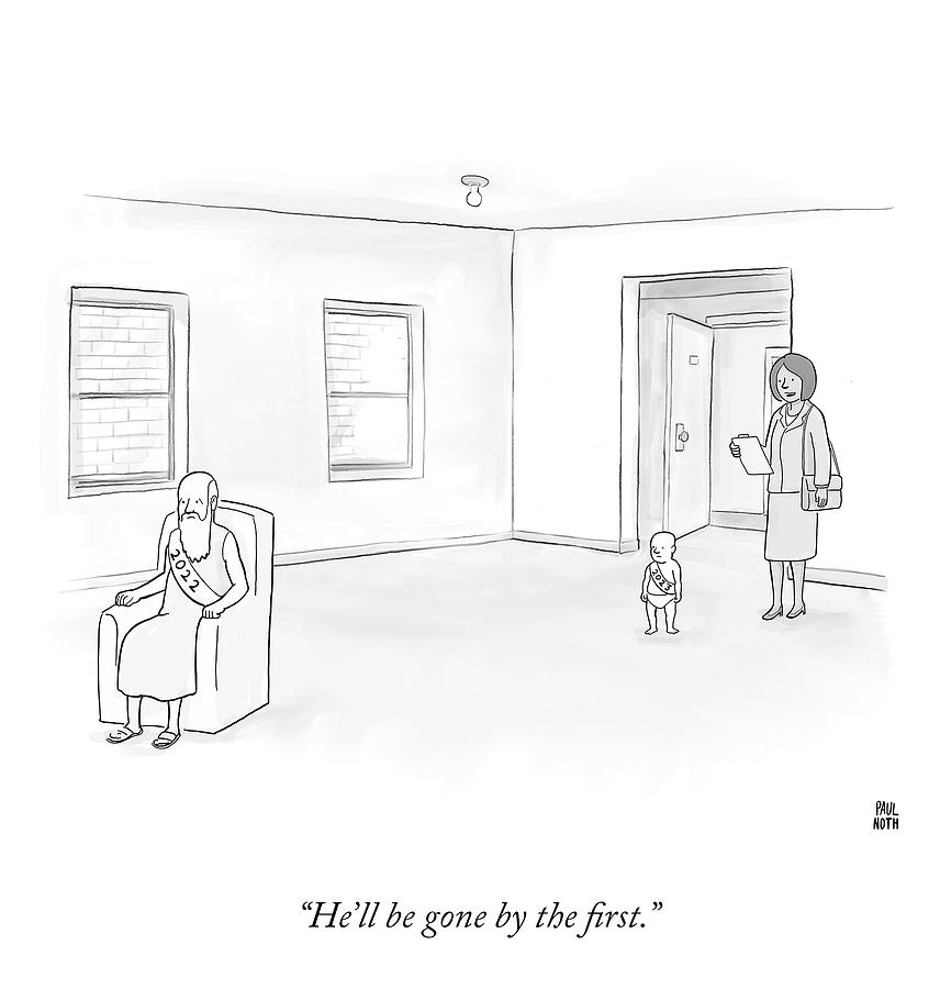 Hell be Gone by the First Drawing by Paul Noth