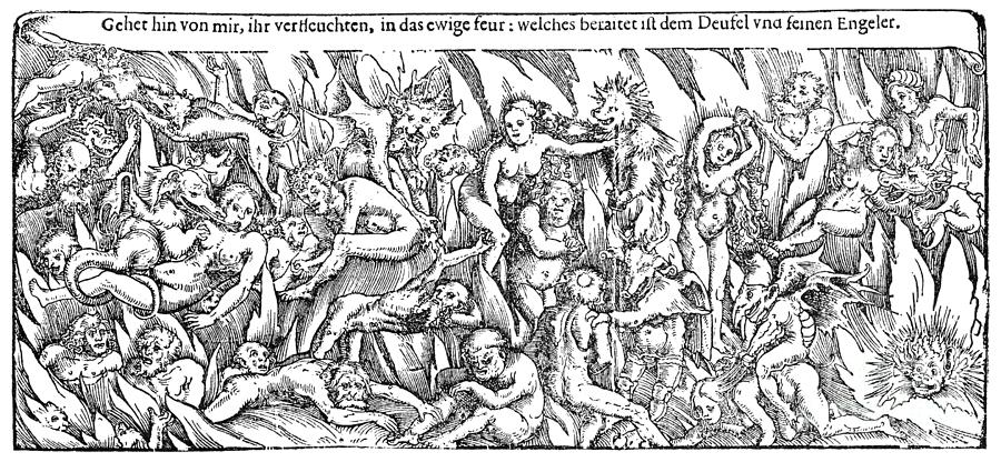 Hell, c1511 Drawing by Lucas Cranach the Elder