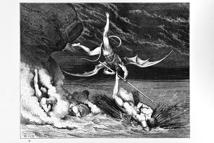 Hell Drawing by Duncan1890