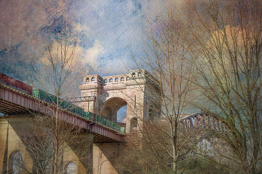 Hell Gate Bridge in Pastels Photograph by Cate Franklyn