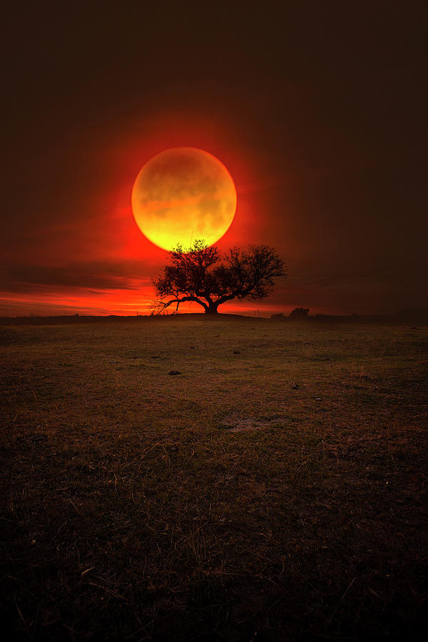 Aaron Groen Photograph - Hell Moon by Aaron J Groen