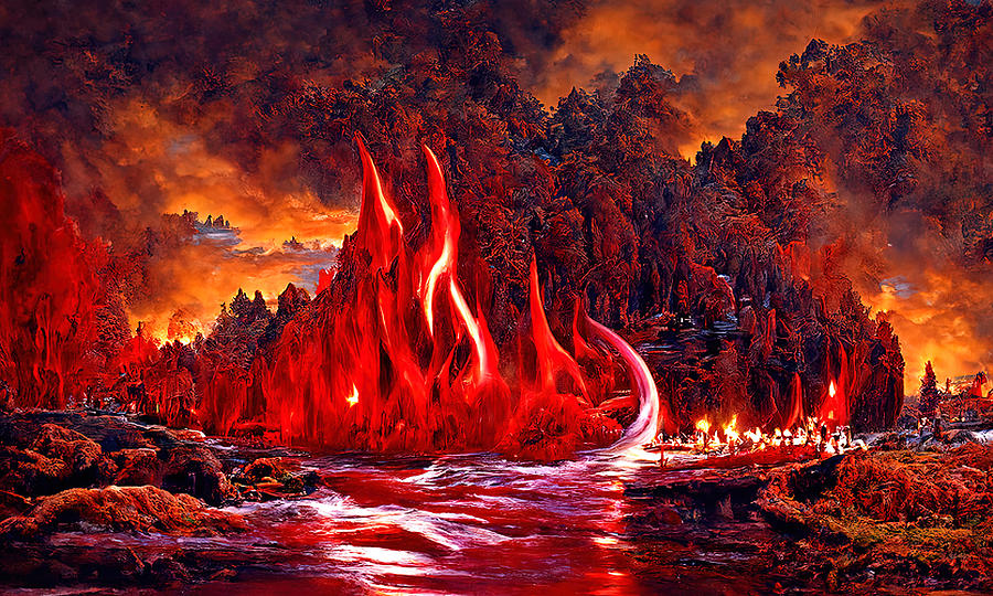 Hell on Earth, 04 Painting by AM FineArtPrints